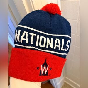 Budweiser Washington Nationals Beanie - Red and Blue